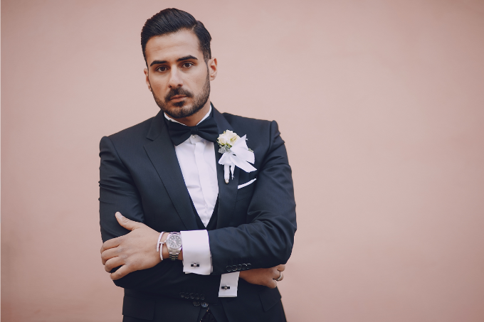 Tailored grooming and makeup services for grooms, ensuring a natural, polished look that enhances confidence on your big day.