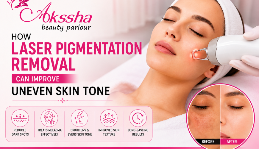 Laser pigmentation removal treatment for uneven skin tone